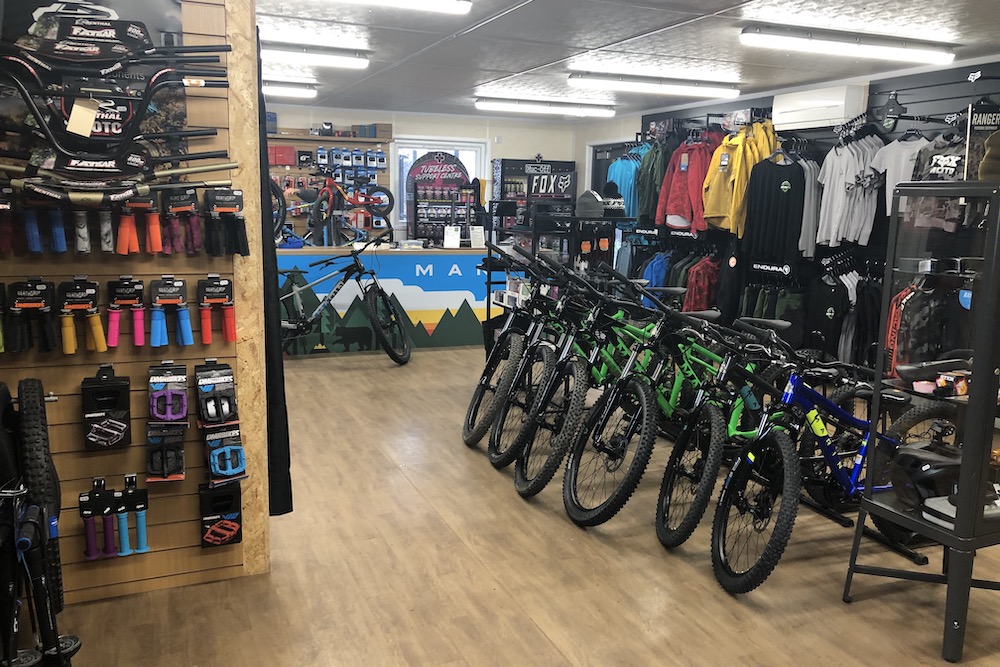 Local bicycle shop stores